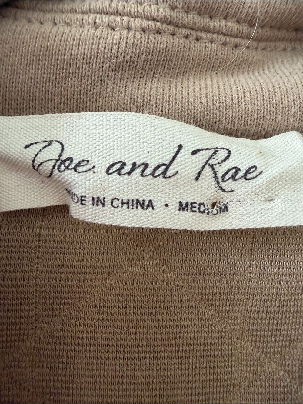 Doe & Rae Quilted Tan Jacket - Picture 2 of 5